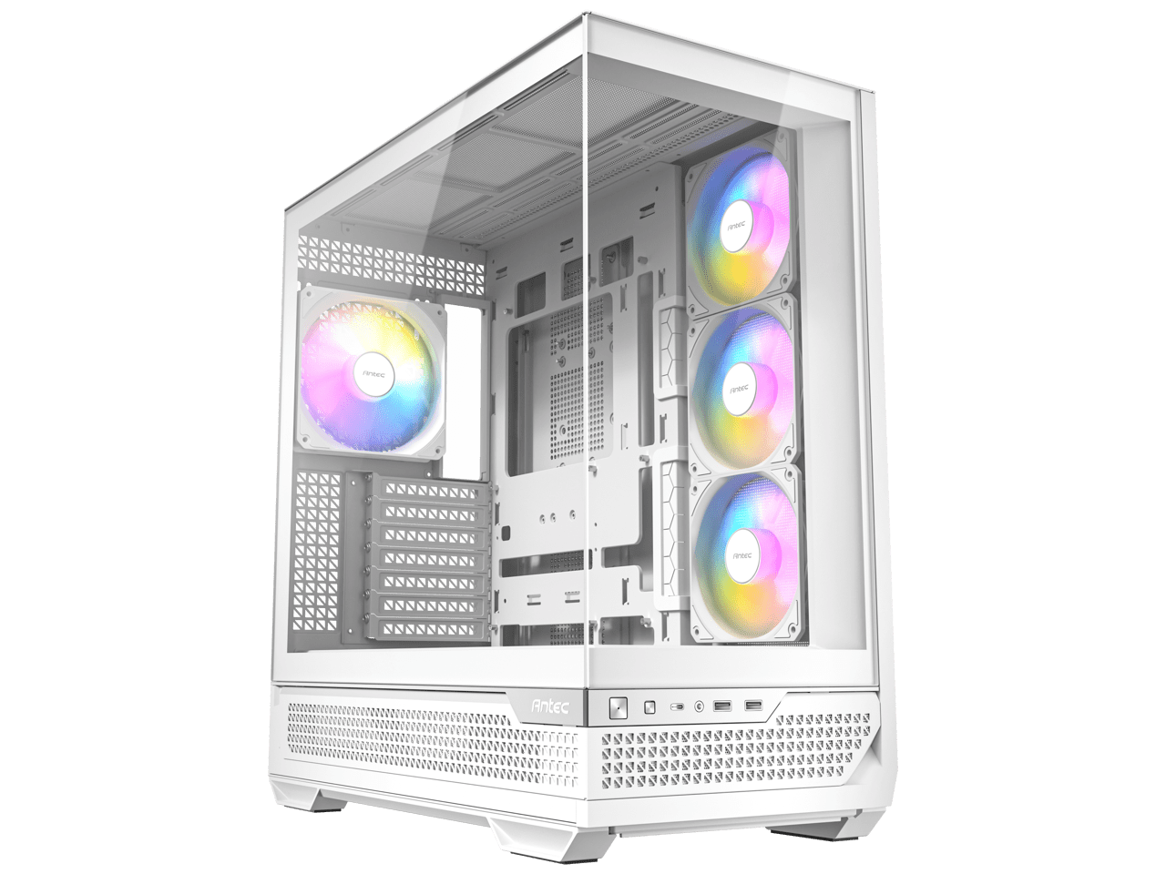 Antec White Steel and Glass Mid-Tower Gaming Case
