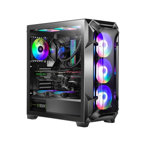 Antec DF600 FLUX ATX Gaming Case with 5 Fans, ARGB