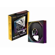 Antec Infinity Matrix 120 ARGB, 120mm PWM Fan, Independent Dual-Cable Design, Four-Sided Infinity Mirror Lighting, PWM 1800 RPM, 5V 3-Pin ARGB