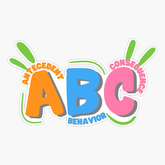 Antecedent Behavior Consequence ABA Sticker