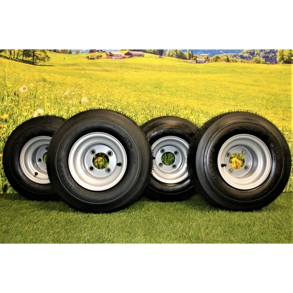 Antego Tire and Wheel 18x8.50-8 with 8x7 Gray Assembly for Golf Cart and Lawn Mower (Set of 4)