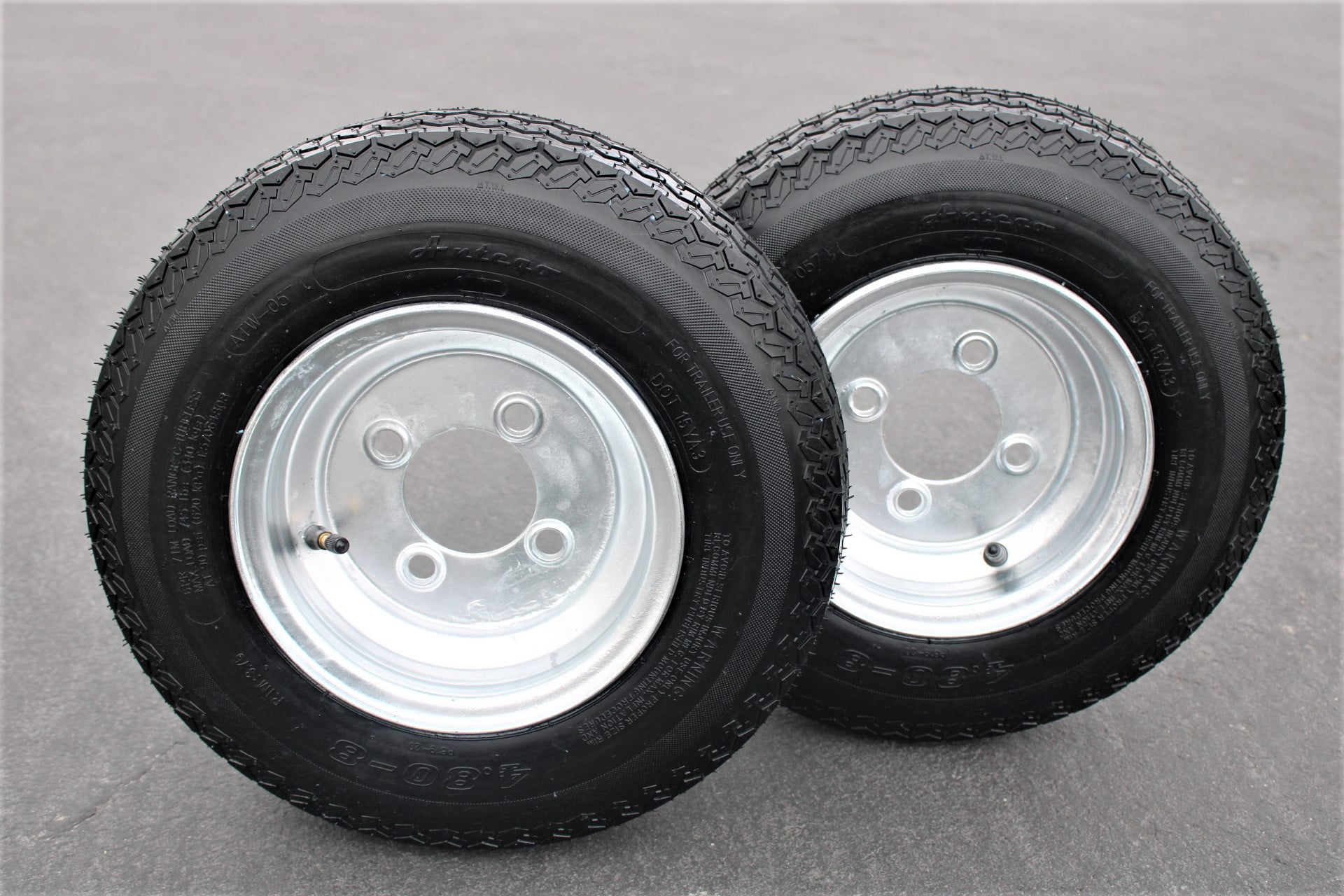 Antego Tire and Wheel 2Pack Antego Trailer Tire On Rim 4808 4.808