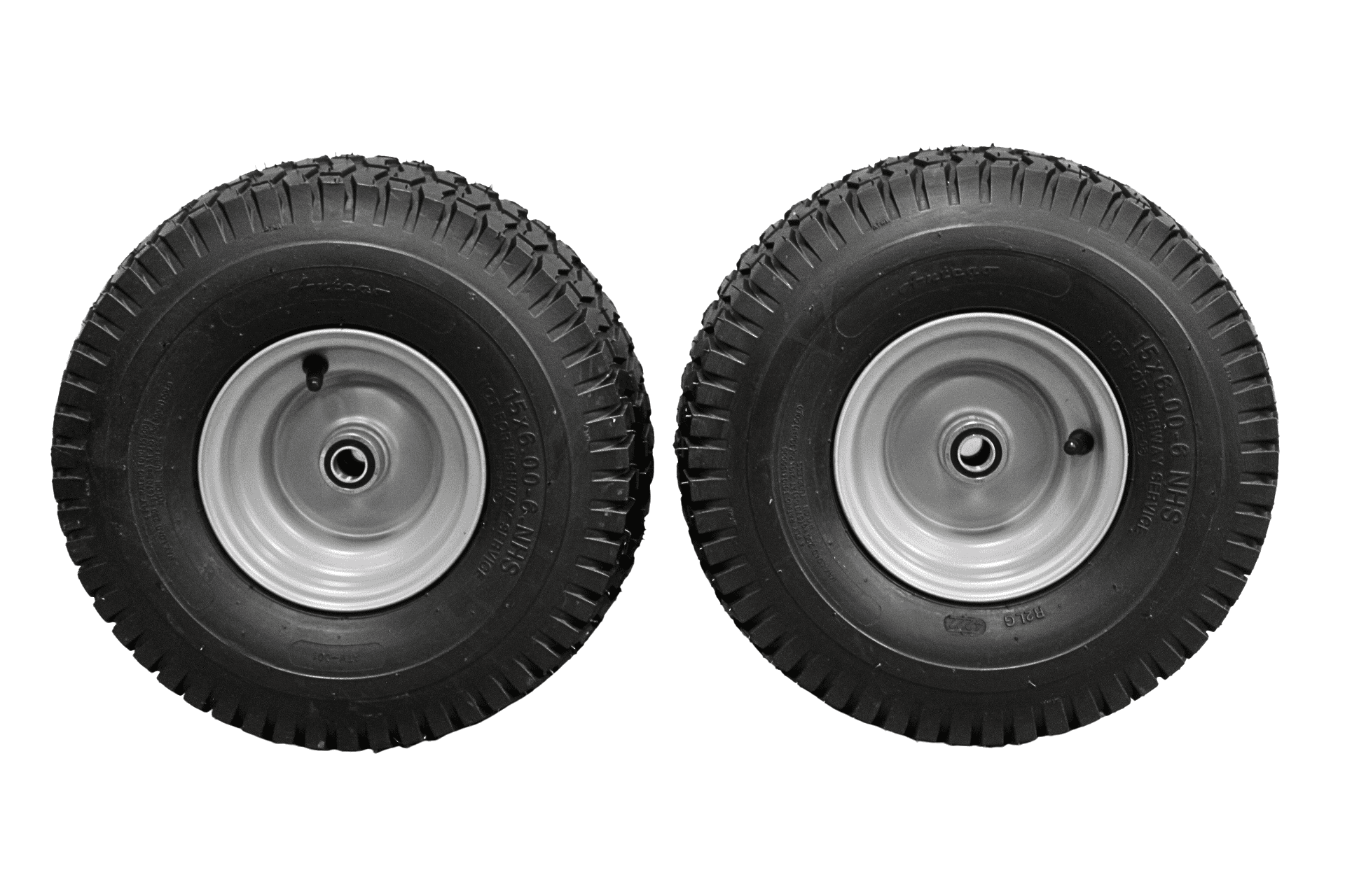 ANTEGO TIRE & WHEEL Antego Tire and Wheel (Set of 2) 15x6.00-6 Husqvarna/Poulan Tire Wheel Assy .75" Bearing