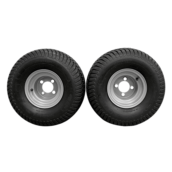 Antego Tire and Wheel (Set of 2) 20x10.00-8 Tires & Wheels 4 Ply for Lawn & Garden Mower Turf Tires