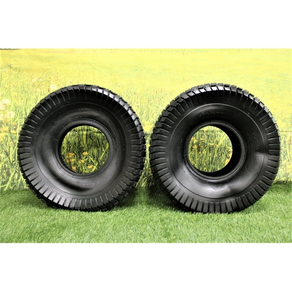 Antego Tire and Wheel (Set of 2) 20x10.00-8 Turf Tires for Lawn and Garden Mower