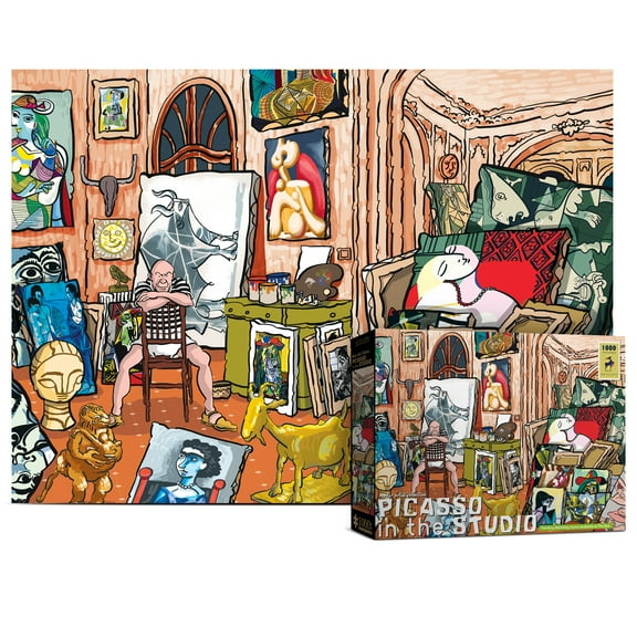 Antelope - 1000 Piece Puzzle for Adults, Pablo Picasso Studio Jigsaw Puzzles 1000 Pieces, High Resolution, Matte Finish, Smooth Edging, No Dust Creative Artistic Puzzle