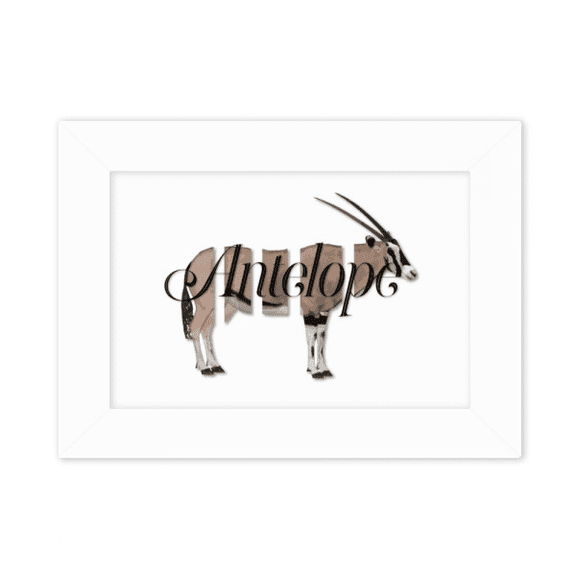 Antelope Body Segregation Assemblage Photo Mount Frame Picture Art Painting Desktop 5x7 inch