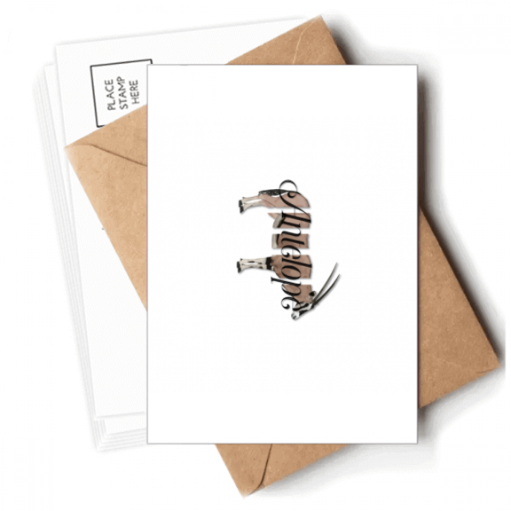Antelope Body Segregation Assemblage Postcards Envelopes Blank Note Cards Mailing