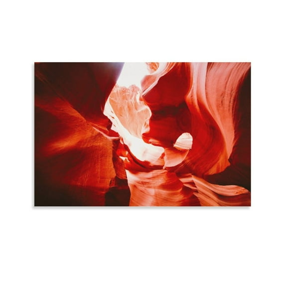 Antelope Canyon Arizona Poster Decorative Painting Canvas Wall Art Living Room Posters Bedroom Painting,Unframe-style,24x36inch(60x90cm)