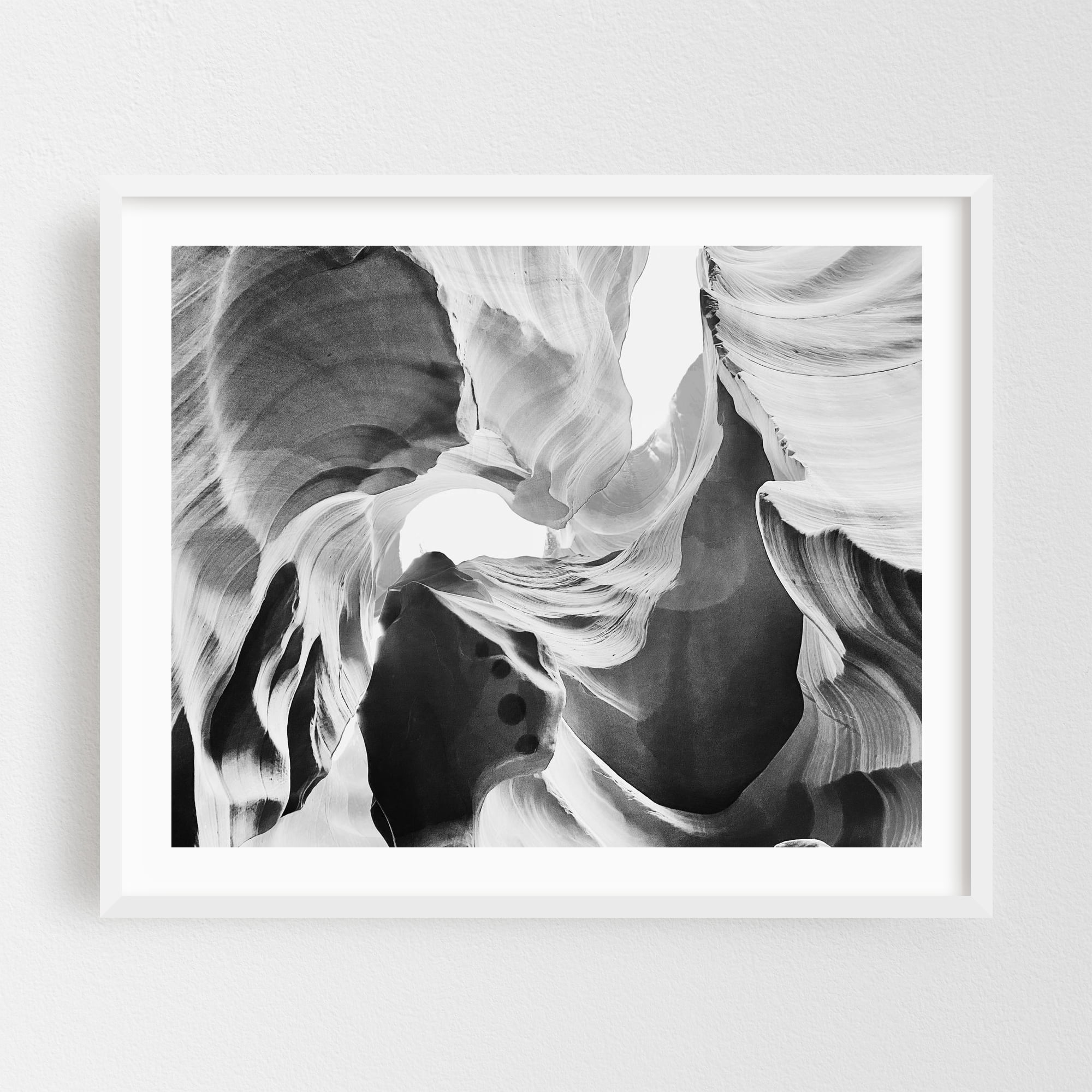 Antelope Canyon Black & White XXX - Arizona Abstract Black and