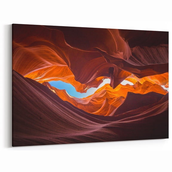 Antelope Canyon Wall Art - Orange Sandstone Photography Print Decor