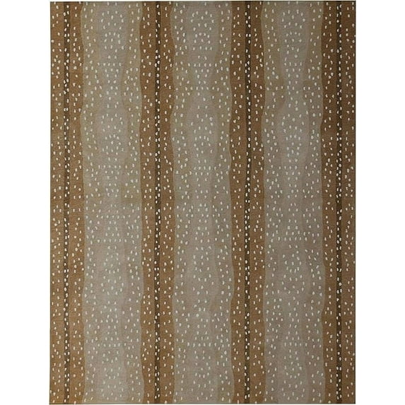 Antelope Cheetah Animal Print Wool Rug | Handmade 100% Wool Carpet - 6x9 | Modern Contemporary Area Rug by Avyay Rugs