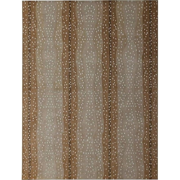 Avyay Rugs Antelope Animal Print Wool Area Rug, Handmade 100% Wool Carpet, Modern Contemporary Design, 8x10 FT