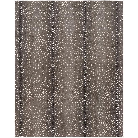 Handmade Antelope Cheetah Animal Print Wool Rug – 100% Wool Carpet by Avyay Rugs, Made in India, 8 x 8 FT for Living Room, Bedroom & Dining Room