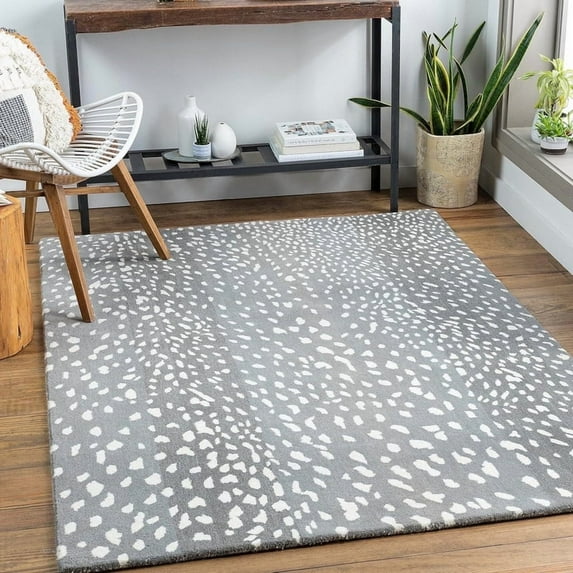 Avyay Rugs Antelope Cheetah Hand-Tufted Wool Runner Rug – Contemporary Animal Print Carpet, Plush Hallway or Entryway Accent – 2.6x15