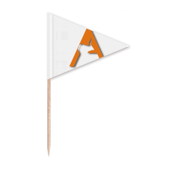 Antelope Horn Impact Grass Toothpick Triangle Cupcake Toppers Flag