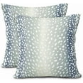 thumbnail image 1 of Antelope Pillow Covers 18X18 Inch Blue Gray Faux Fawn Deer Animal Print Decorative Square Pillow Cases Modern Neutral Cotton Linen Throw Pillows Set of 2 Home Decor For Sofa Couch Bedroom Outdoor, 1 of 5