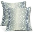 thumbnail image 1 of Antelope Pillow Covers 20X20 Inch Blue Gray Faux Fawn Deer Animal Print Decorative Square Pillow Cases Modern Neutral Linen Throw Pillows Set of 2 Home Decor For Sofa Couch Bedroom Outdoor, 1 of 6