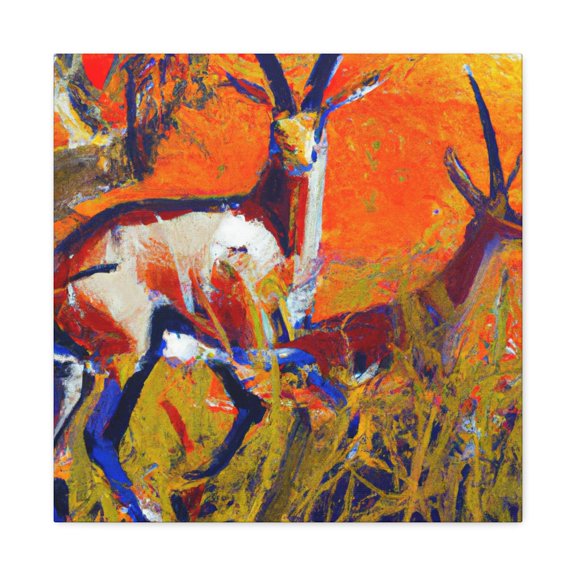 Antelope in Hyperrealism - Canvas