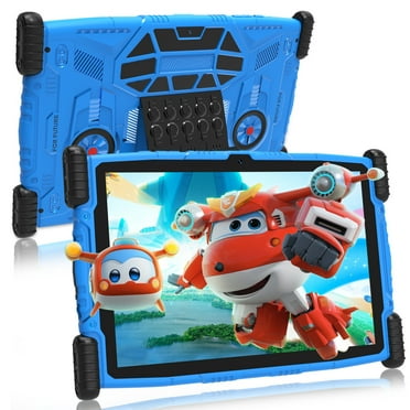 Antemper 10 inch kids tablet with Android 13, 4GB RAM 64GB ROM 6000mAh, HD Touch Screen, Parental Control, Kid-Proof Case, Bluetooth, Wifi (Blue)