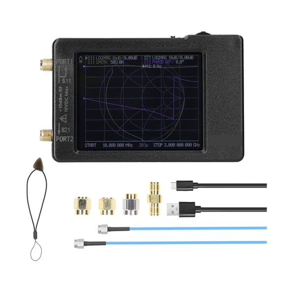 Antenna 50kHz-6.3GHz A64/62 Vector Network Analyzer With 3.95 Inch Screen Logic Analyzer
