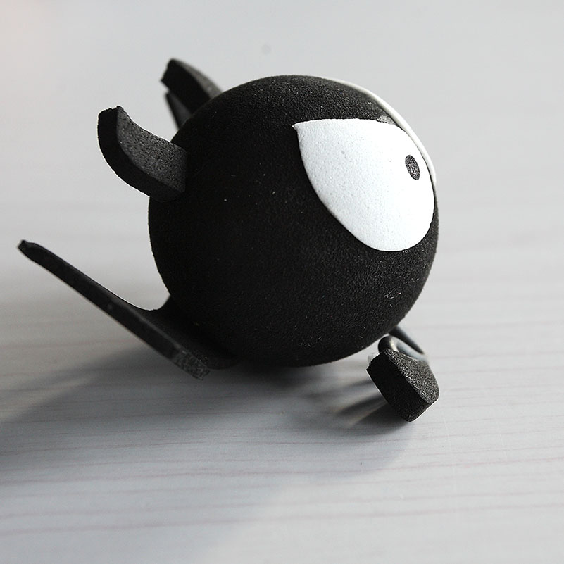 Antenna Balls Lovely Black Big Eyes BAT Decorative Car Antenna Topper