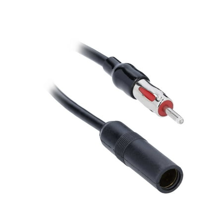 Metra - Universal 12' Antenna Extension Cable with Capacitator - Black