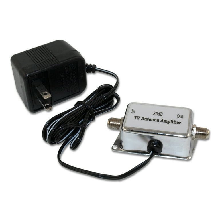 Antenna Signal Amplifier/Adapter (25dB) 50Mhz-860Mhz, Powered 