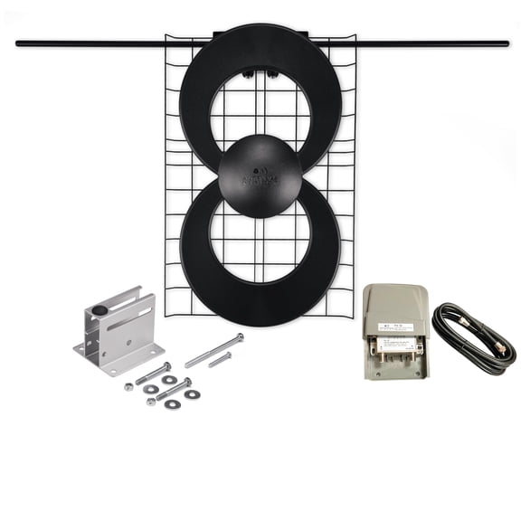 Antennas Direct ClearStream 2 RV Amplified On-The-Go TV Antenna, UHF VHF, Multi-Directional, 60+ Mile Range, 4K 8K UHD, NEXTGEN TV w/Adaptive Hardware