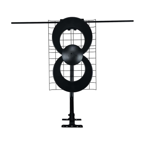 Antennas Direct ClearStream 2V Indoor Outdoor TV Antenna UHF VHF Multi-Directional, 60+ Mile Range, 4K 8K UHD, NEXTGEN TV  w/Reflector, 20-inch Mast