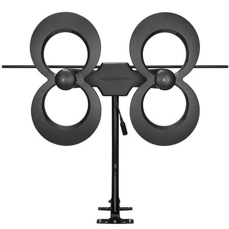 Antennas Direct - ClearStream 4MAX Indoor/Outdoor UHF/VHF HDTV Antenna - Black