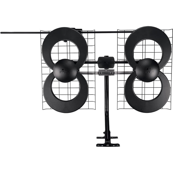 Antennas Direct ClearStream 4V Indoor Outdoor TV Antenna, Multi-Directional, 70+ Mile Range, Mast