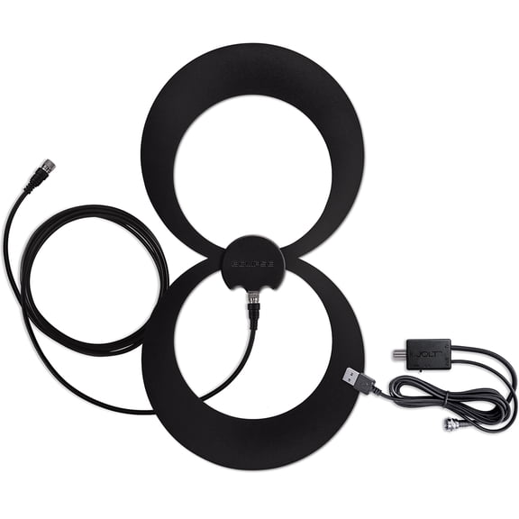 ClearStream ECLIPSE 2 Amplified Indoor HD TV Antenna with 12 ft Cable, with 60 Mile Reception Range