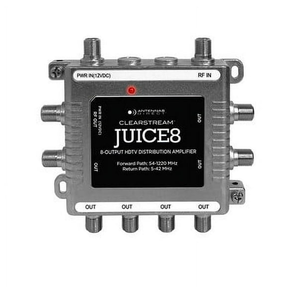 Antennas Direct JUICE8 TV Antenna Distribution Amplifier 8-Output