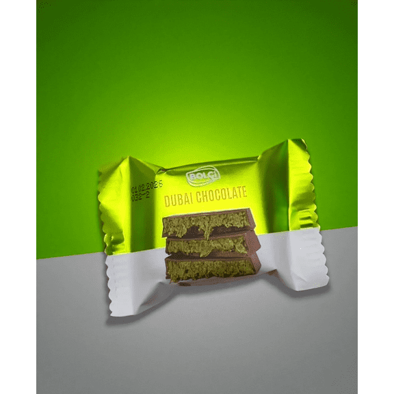 Antep Pistachio & Kadayif Dubai Chocolate Bar - 16gr 5 Pieces (16g Each