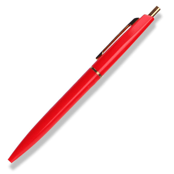 Anterique Oil-Based Ballpoint Pens [Ultra-Low Viscosity]: 5-1/2 in. (Fire Red) extra fine / 0.5mm ball