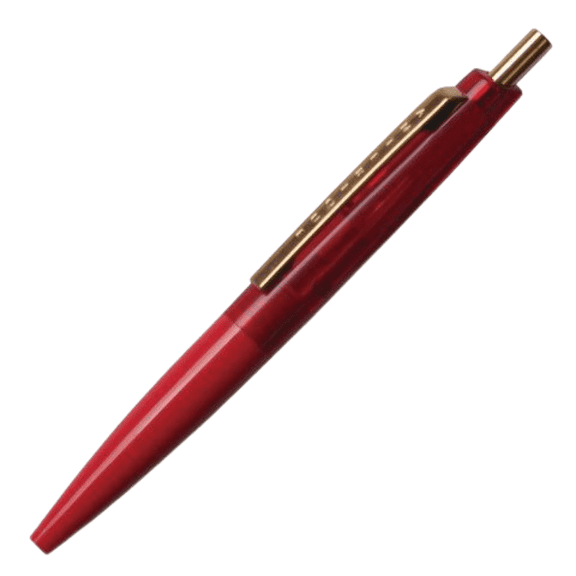 Anterique Oil-Based Mini Ballpoint Pens [4-Inch Length / Ultra-Low Viscosity]: 4 in. (Clear Red & Fire Red) extra fine / 0.5mm ball