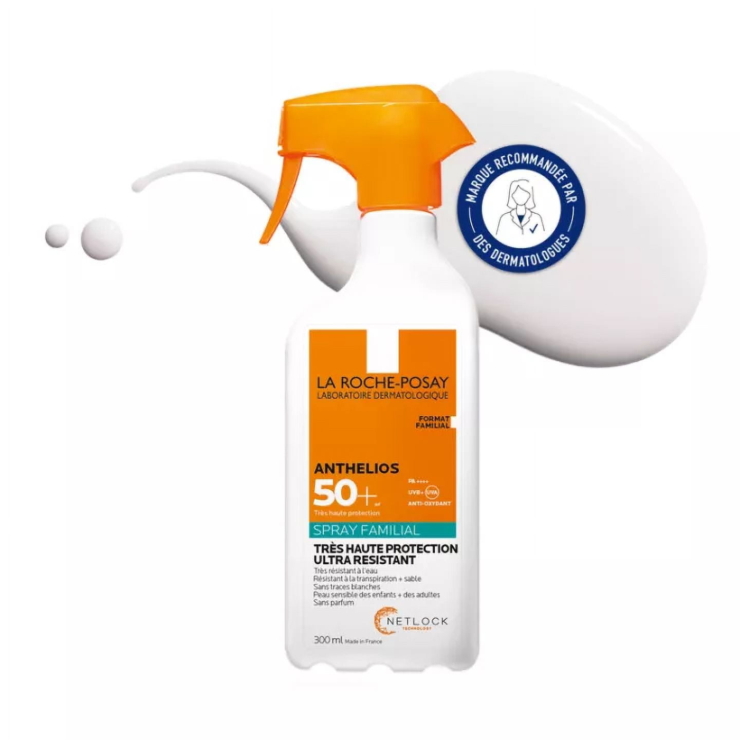 Anthelios 50+ Family Spray 300 ml is a sun protection factor 50 that