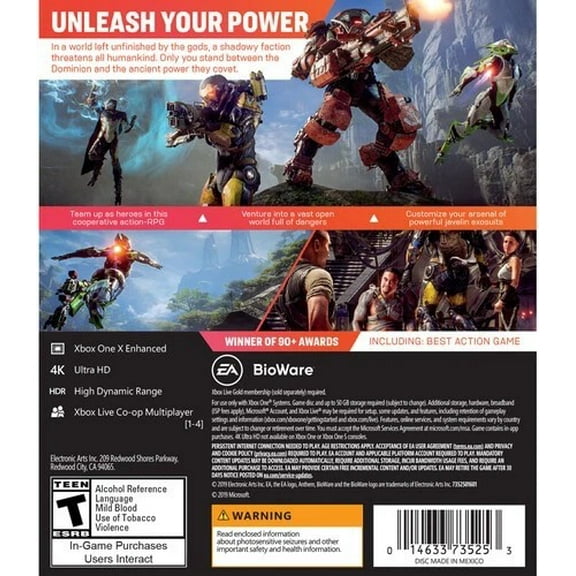  Anthem  New Sealed Sci-Fi Action RPG | Xbox One Game 