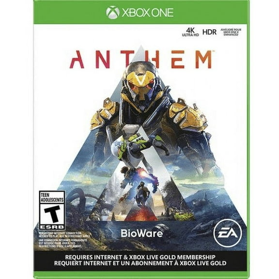 Anthem XBox 1, LATAM, Requires Internet and Xbox Live Gold Membership