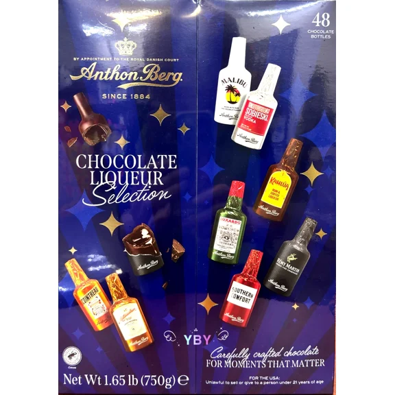 Anthon Ber g Dark Chocolate Bottle 48 CT 1.65 LB