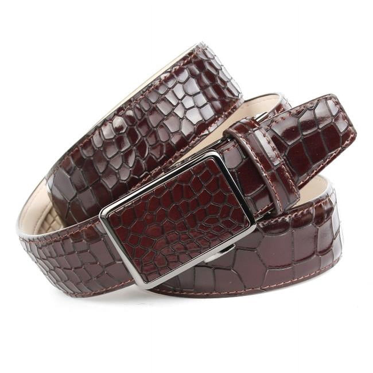 Brown leather belt size 90 546389 Interlocking GG Leather Belt Size 90/36 main image 2