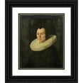 thumbnail image 1 of Anthonie Palamedesz. 15x18 Black Ornate Wood Framed Double Matted Museum Art Print Titled - Portrait of a Lady (1644), 1 of 5