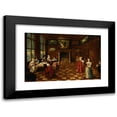 thumbnail image 1 of Anthonie Palamedesz. 24x17 Black Modern Framed Museum Art Print Titled - Interior Scene, 1 of 5