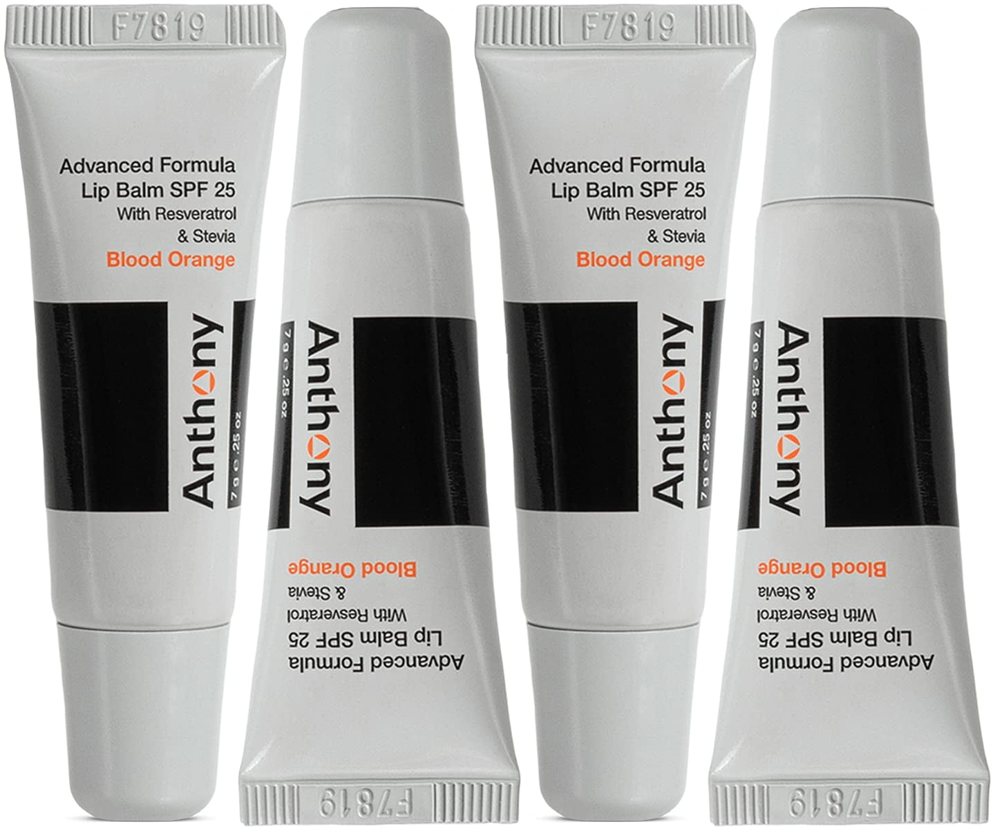 Anthony 25 SPF Lip Balm with Sunscreen for Lips – Contains Green Tea Extract, Shea Butter & Vitamin E – Moisturizing Repair Care Treatment for Chapped & Dry Lips 4-Pack