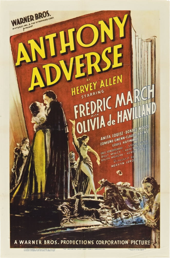 Anthony Adverse Canvas Art - (24 x 36)