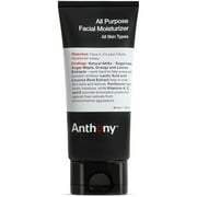 Anthony All-Purpose Men’s Facial Moisturizer Hydrating Facial Lotion for Dry Skin, Black, 3 fl oz