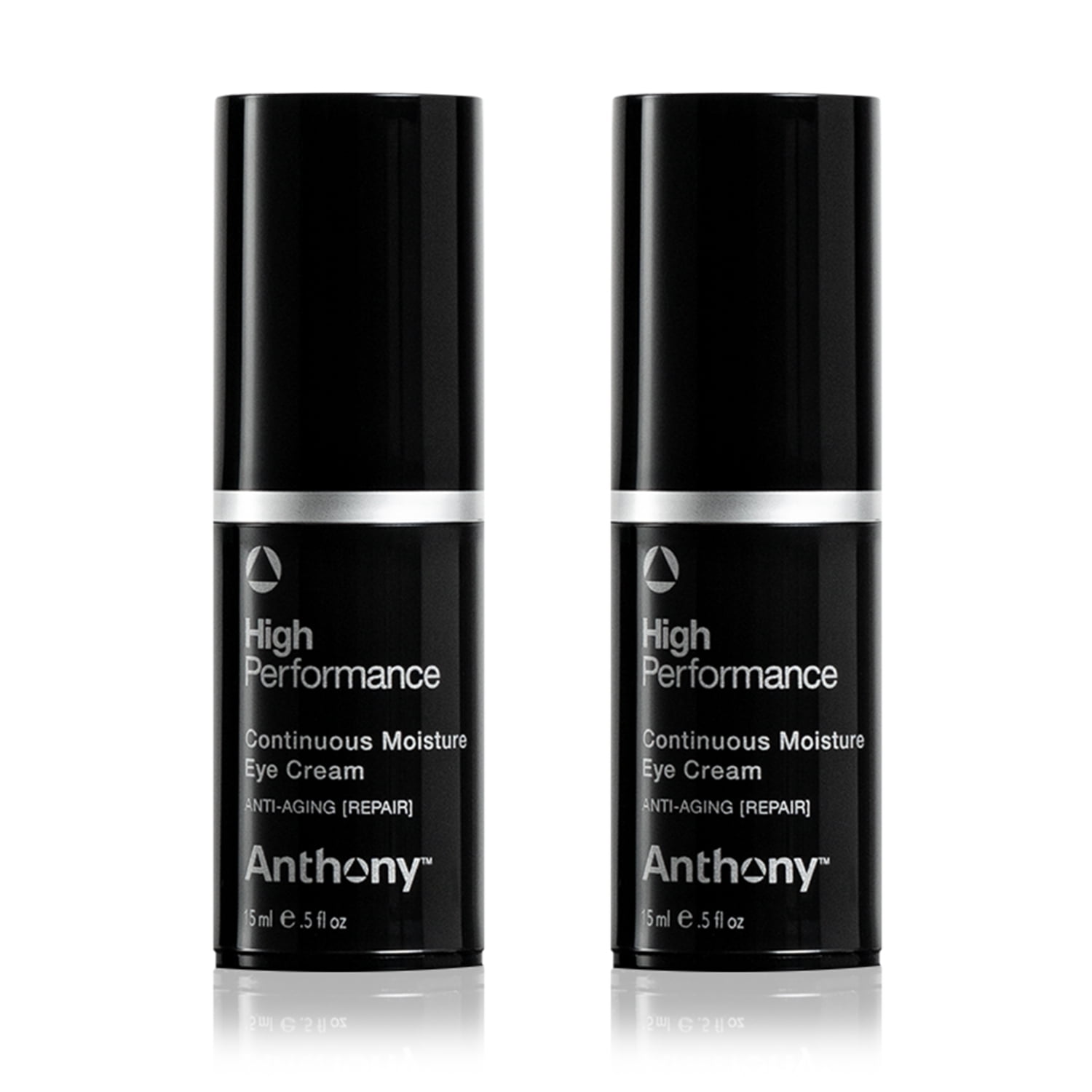 Anthony Anti-Aging Continuous Moisture Eye Cream, 0.5 Fl Oz, Contains Vitamin A, C, and E, Caffeine, Jojoba, Squalane, Reduces Puffiness and Appearance Of Dark Circles and Fine Lines, Pack of 2