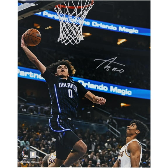 Anthony Black Orlando Magic Autographed 16" x 20" Dunk vs. Los Angeles Lakers Photograph - Fanatics Authentic Certified