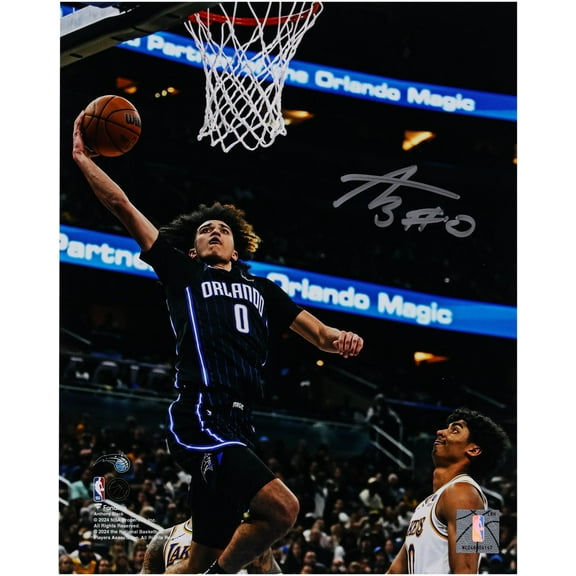 Anthony Black Orlando Magic Autographed 8" x 10" Dunk vs. Los Angeles Lakers Photograph - Fanatics Authentic Certified